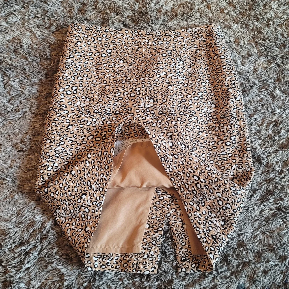 J.Crew Brown Black Animal Print Pencil Skirt 0